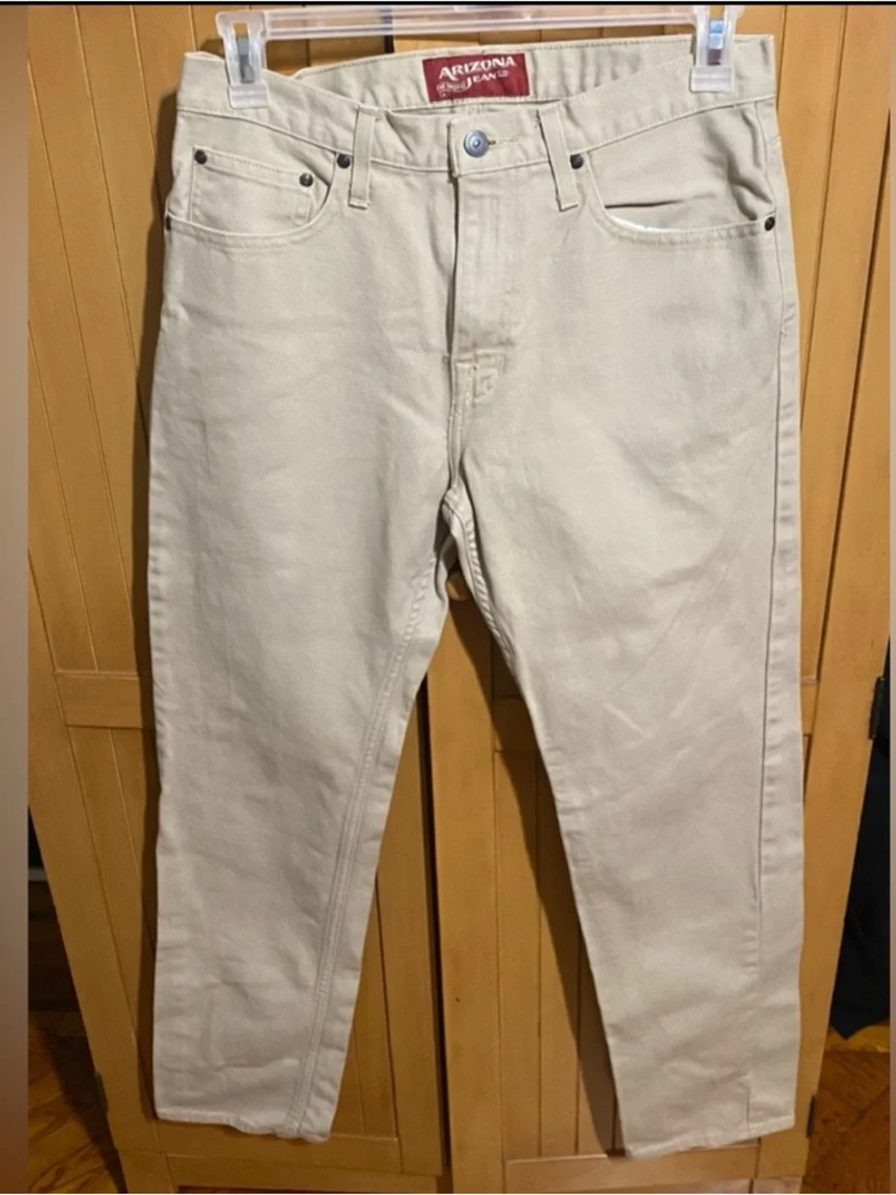 MENS ARIZONA’S JEANS SLIM STRAIGHT 32x34 light Taupe